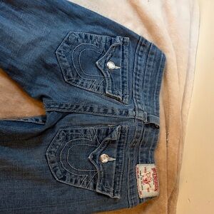 True Religion Women's Dark Blue Boot Cut Jeans